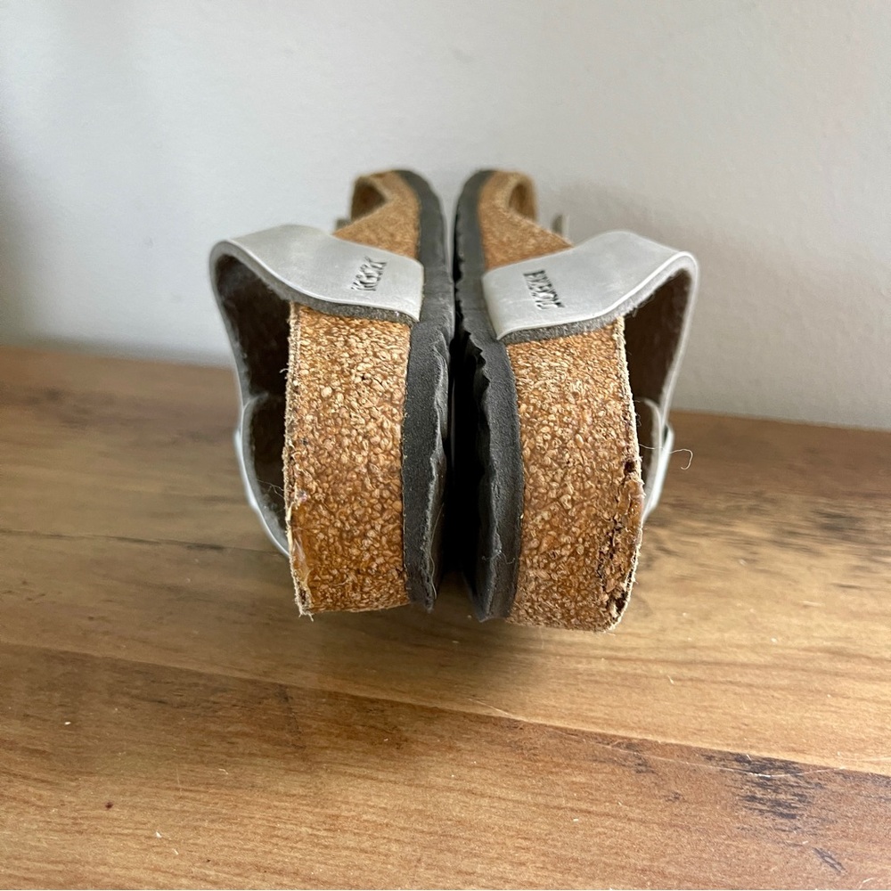 Birkenstock Kids Silver Sandals - Picture 7 of 9
